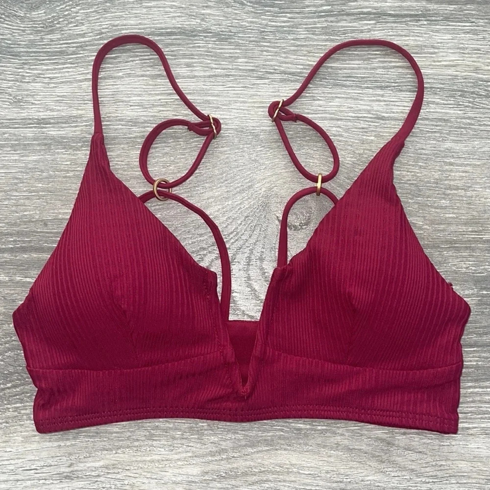 L*Space Siren Top, cabernet - Picture 2 of 10